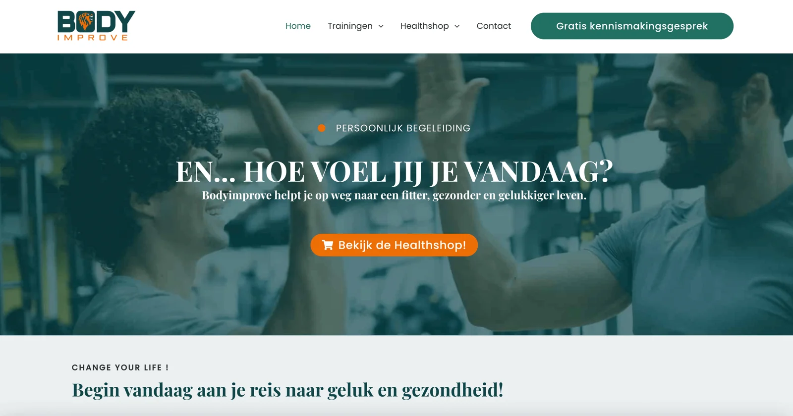 Screenshot van BodyImprove