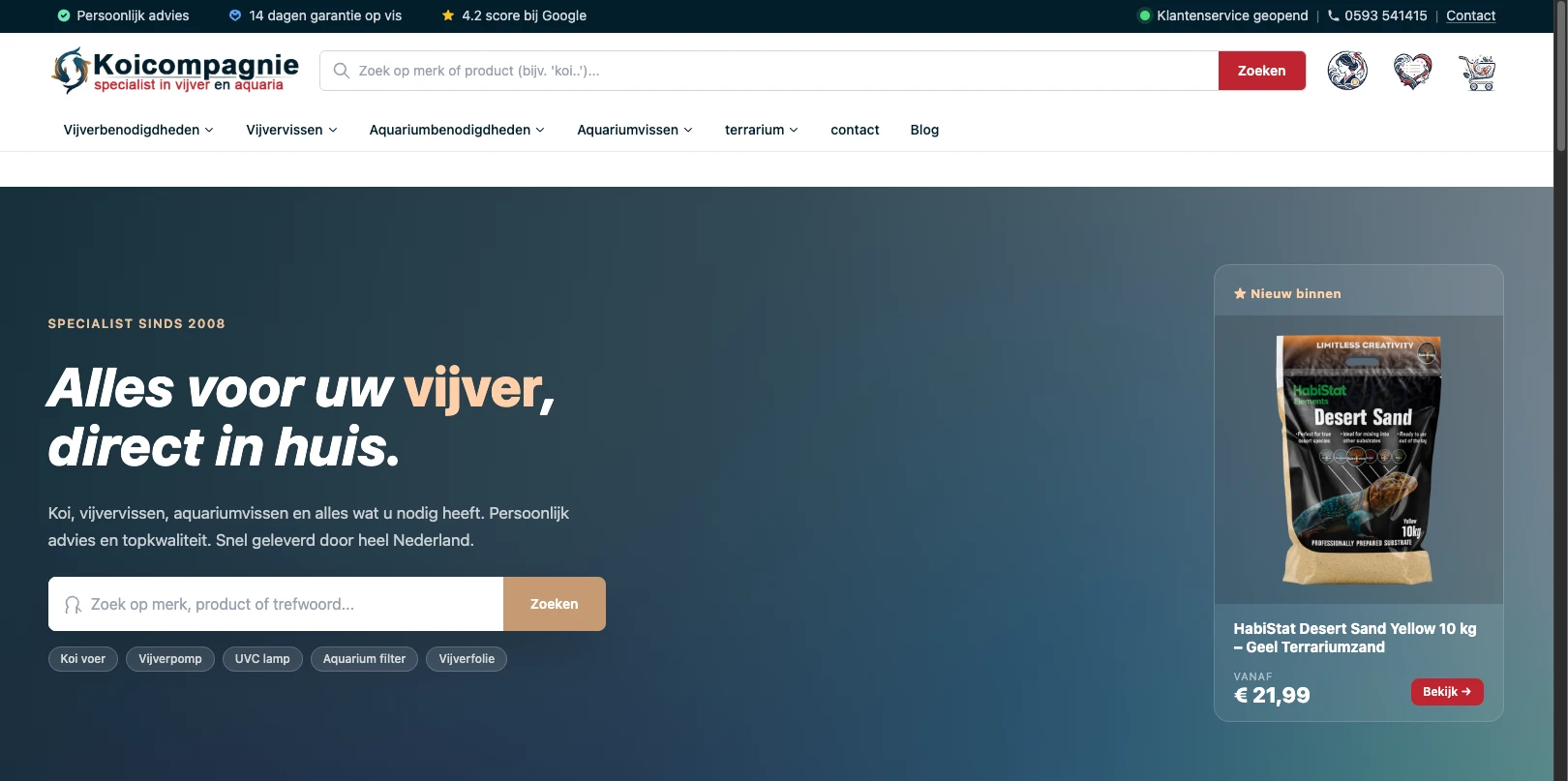 Screenshot van Koicompagnie