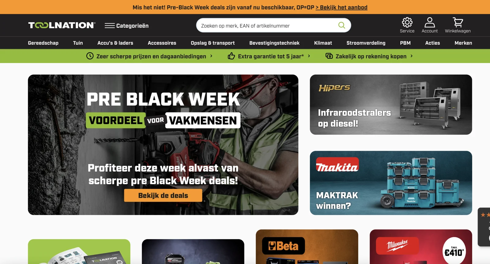 Screenshot van ToolNation